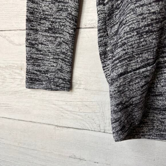 Athleta Top Womens Size XS Gray & Navy Pose Open T Back Draped Sweater Oversized - Picture 7 of 16
